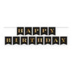 Picture of HAPPY BIRTHDAY BLACK & GOLD BANNER 2.5M